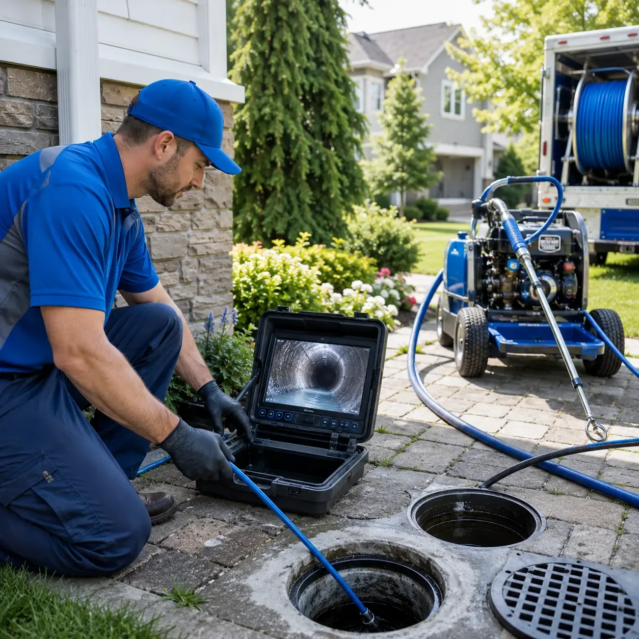 Outdoor drain cleaning professionals serving New Harmony, IN